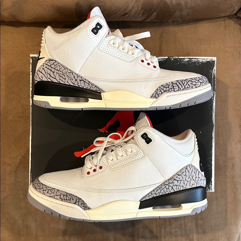 Jordan 3 Retro “White Cement Reimagined” size 12